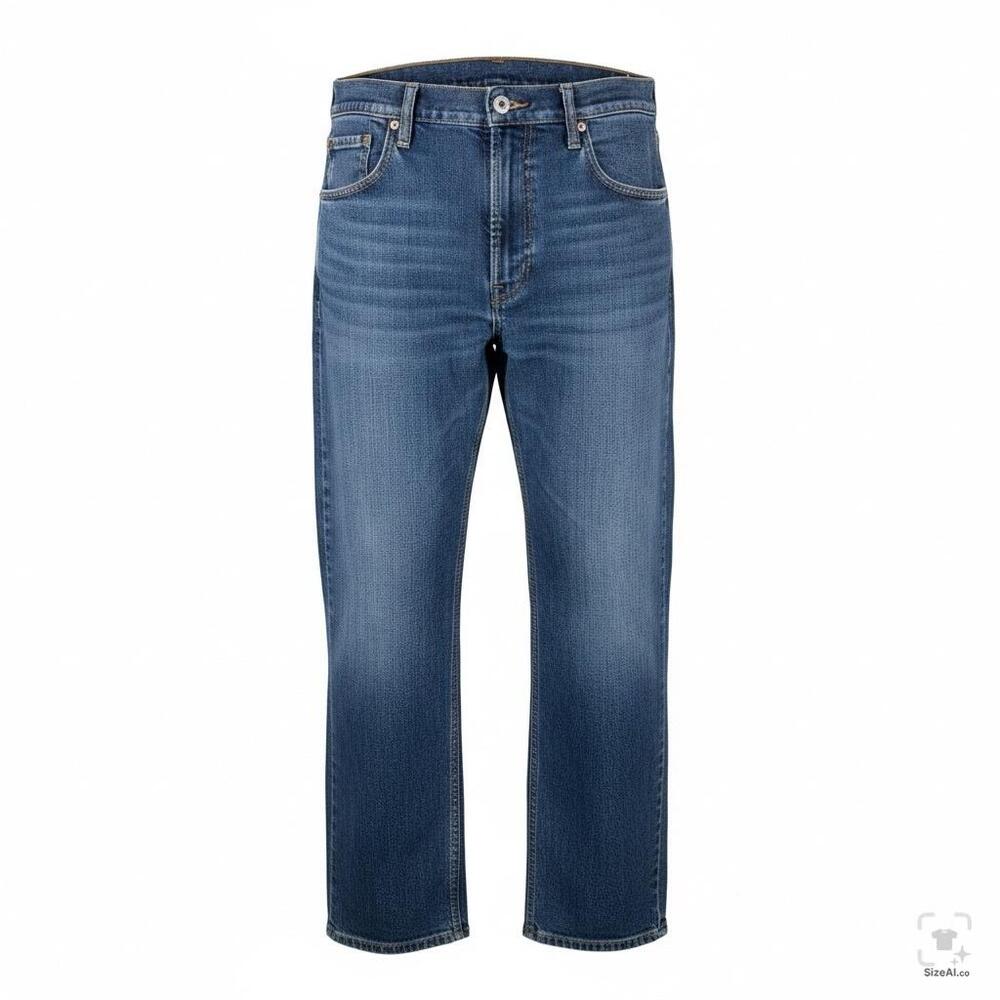 Levis Jeans Mens 38x29 Blue Denim Regular Fit Straight Leg Stretch Medium Wash